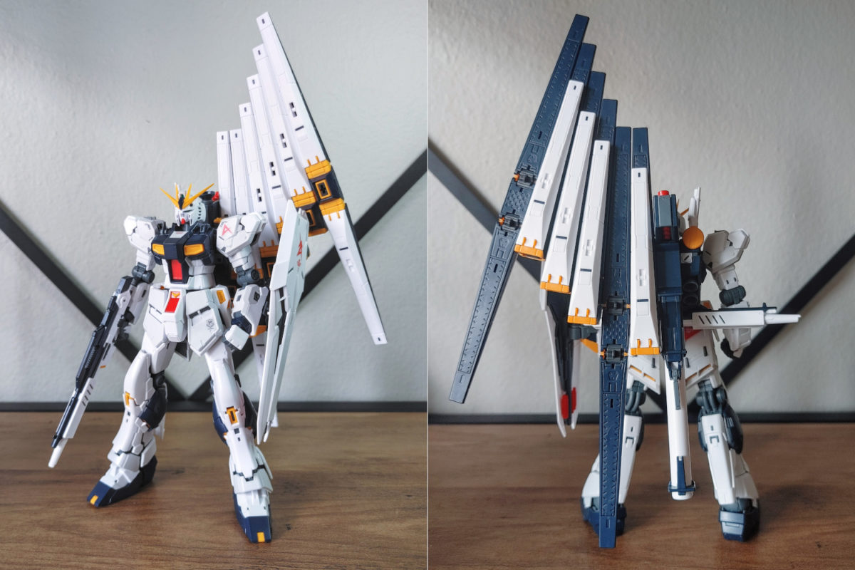 Review RG Nu Gundam Fin Funnel Effect Version Gunpla 101